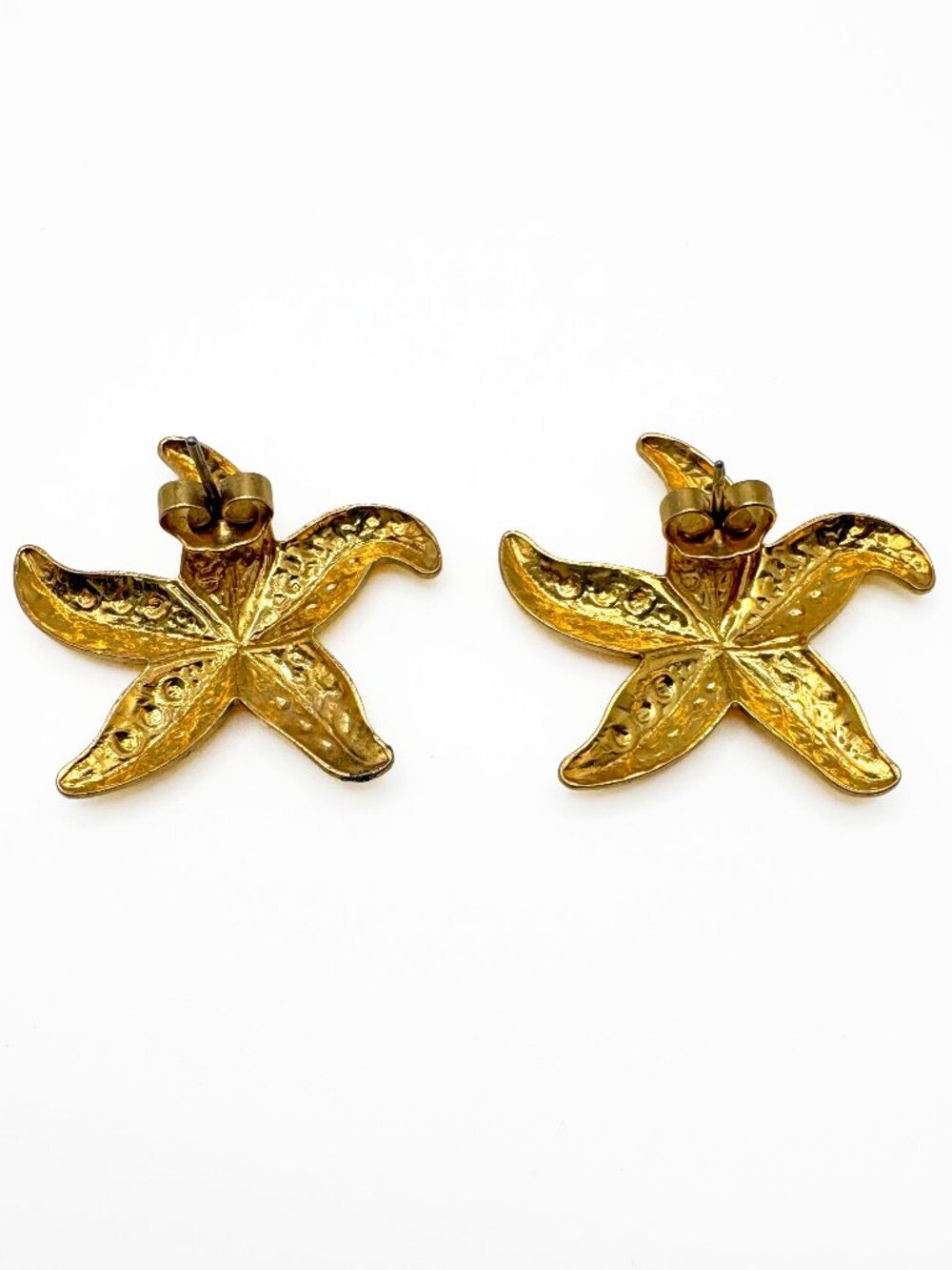 Vintage Unsigned Avon Starfish Earrings - Picture 6 of 6